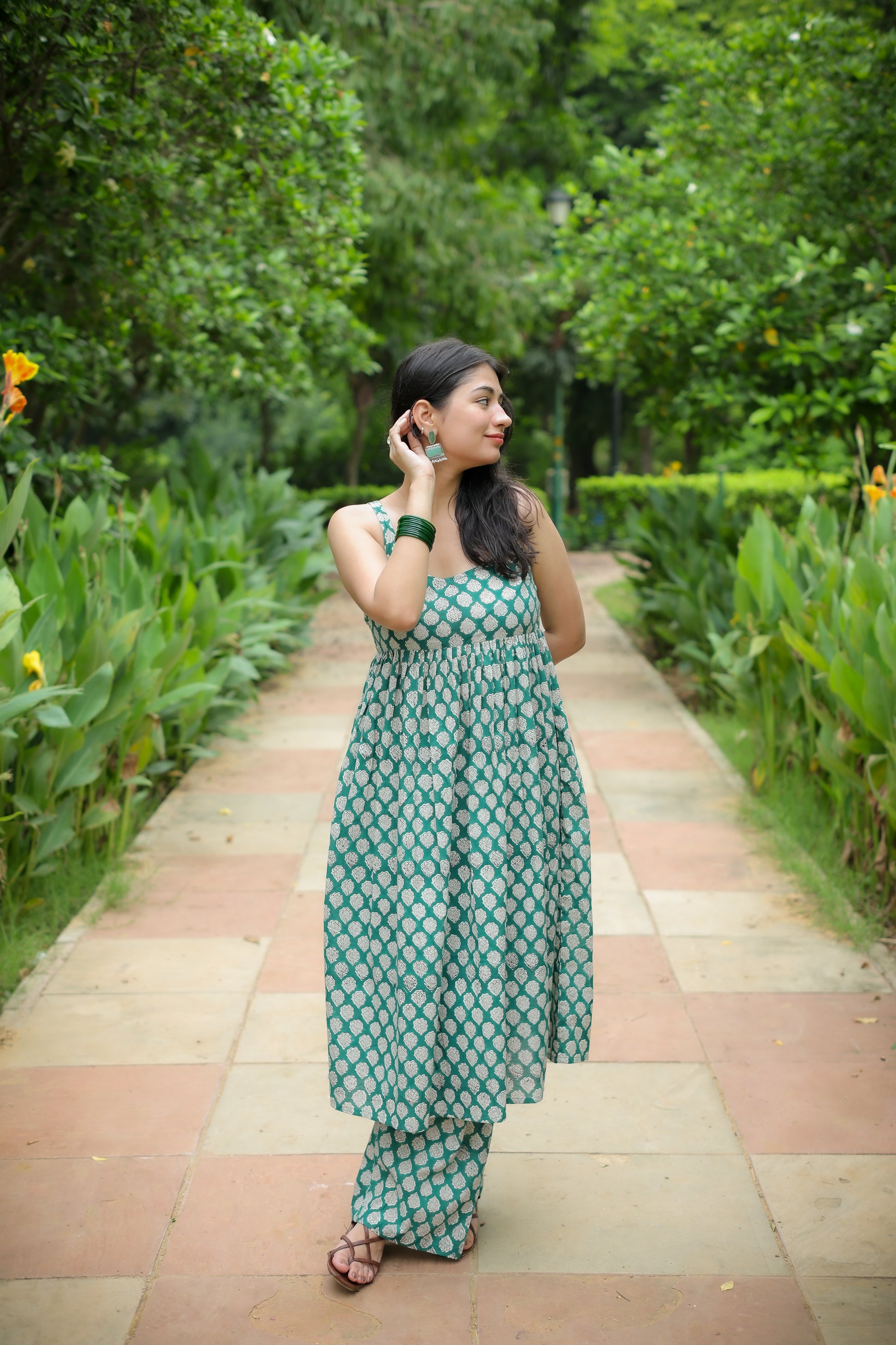 Emerald Green Two Piece Set