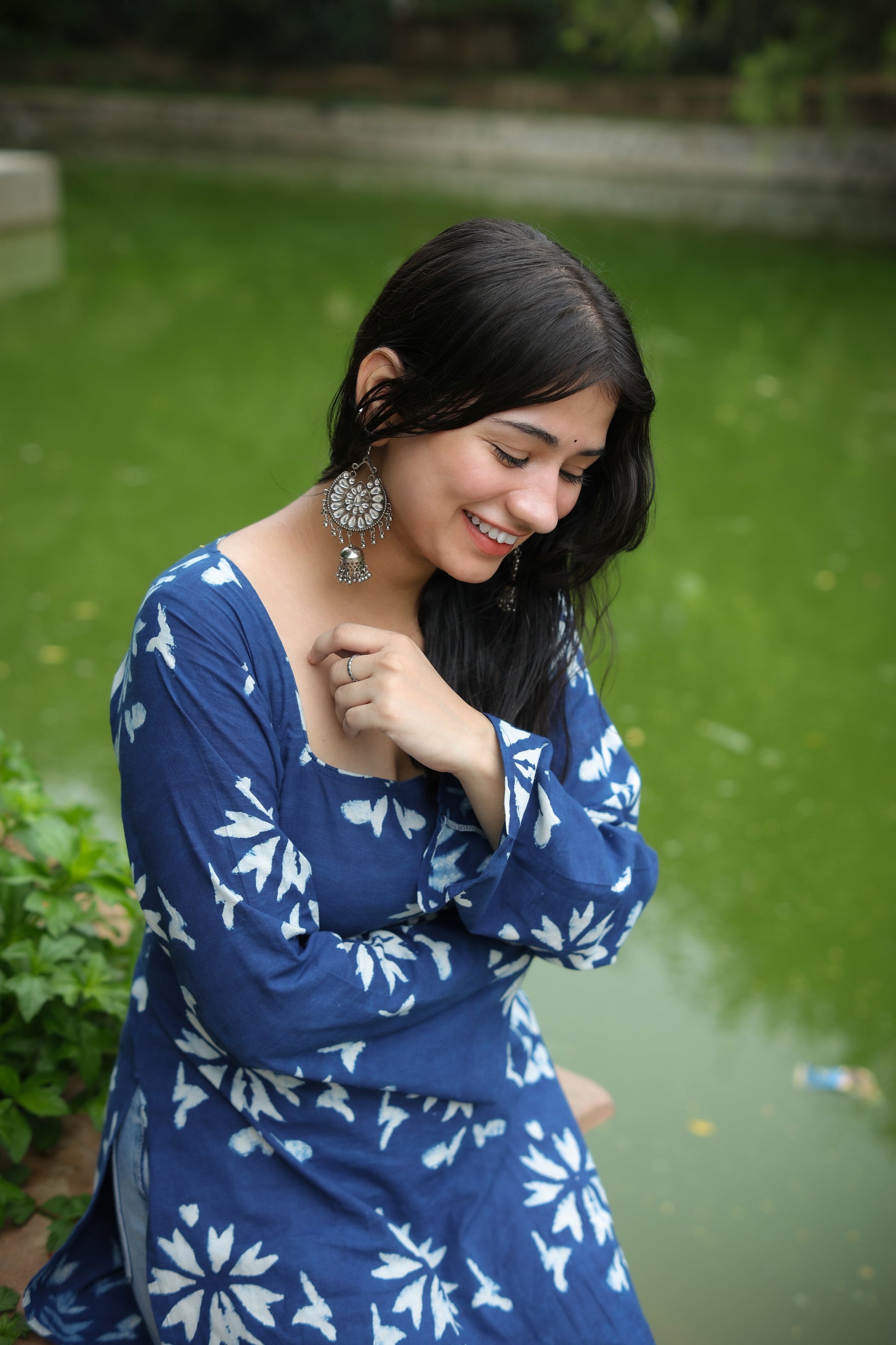 Indigo Trendy Short Kurti