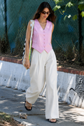 Pink Plain Waist Coat