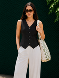 Black Plain Waist Coat