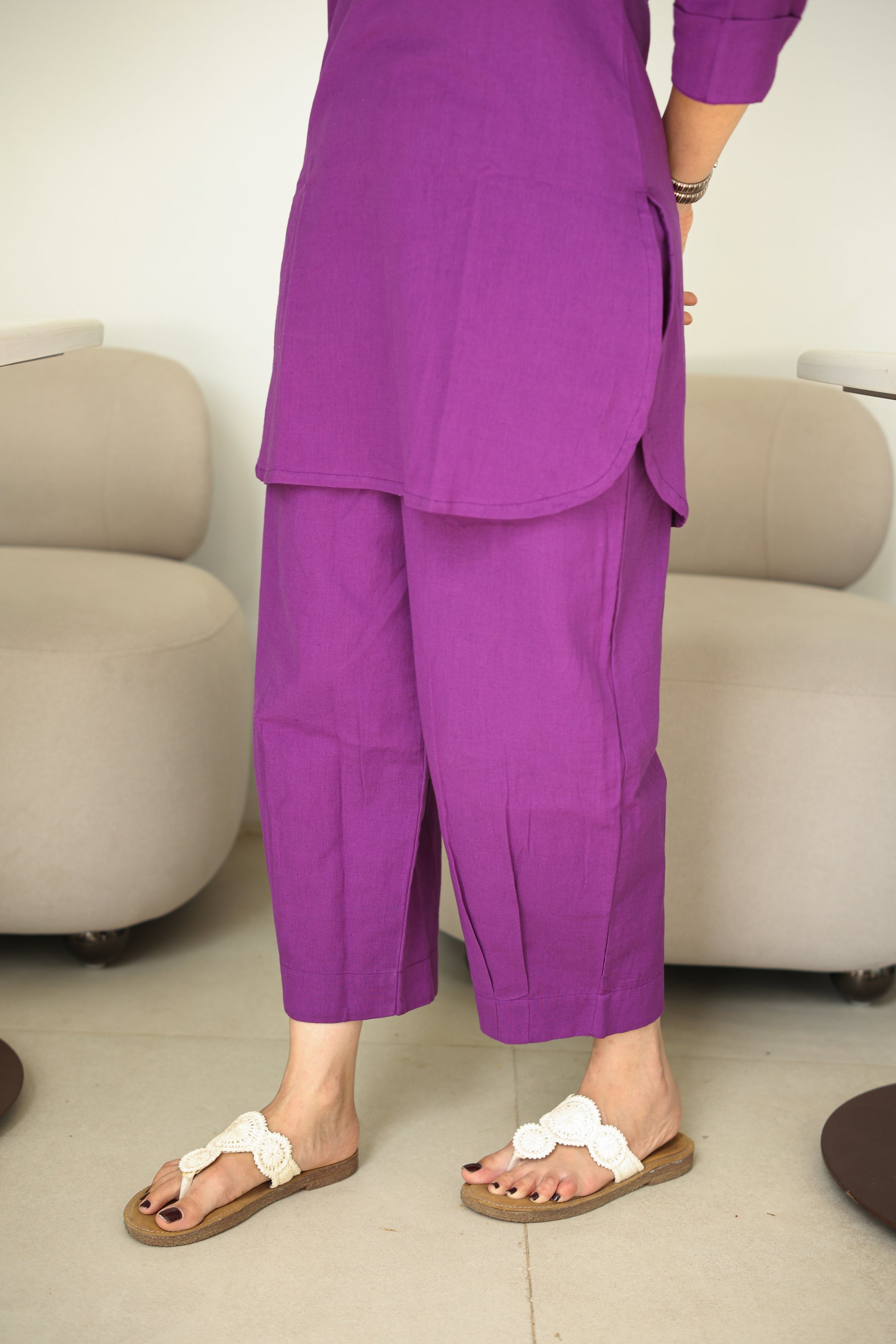 Purple Kurta Co-ord Set