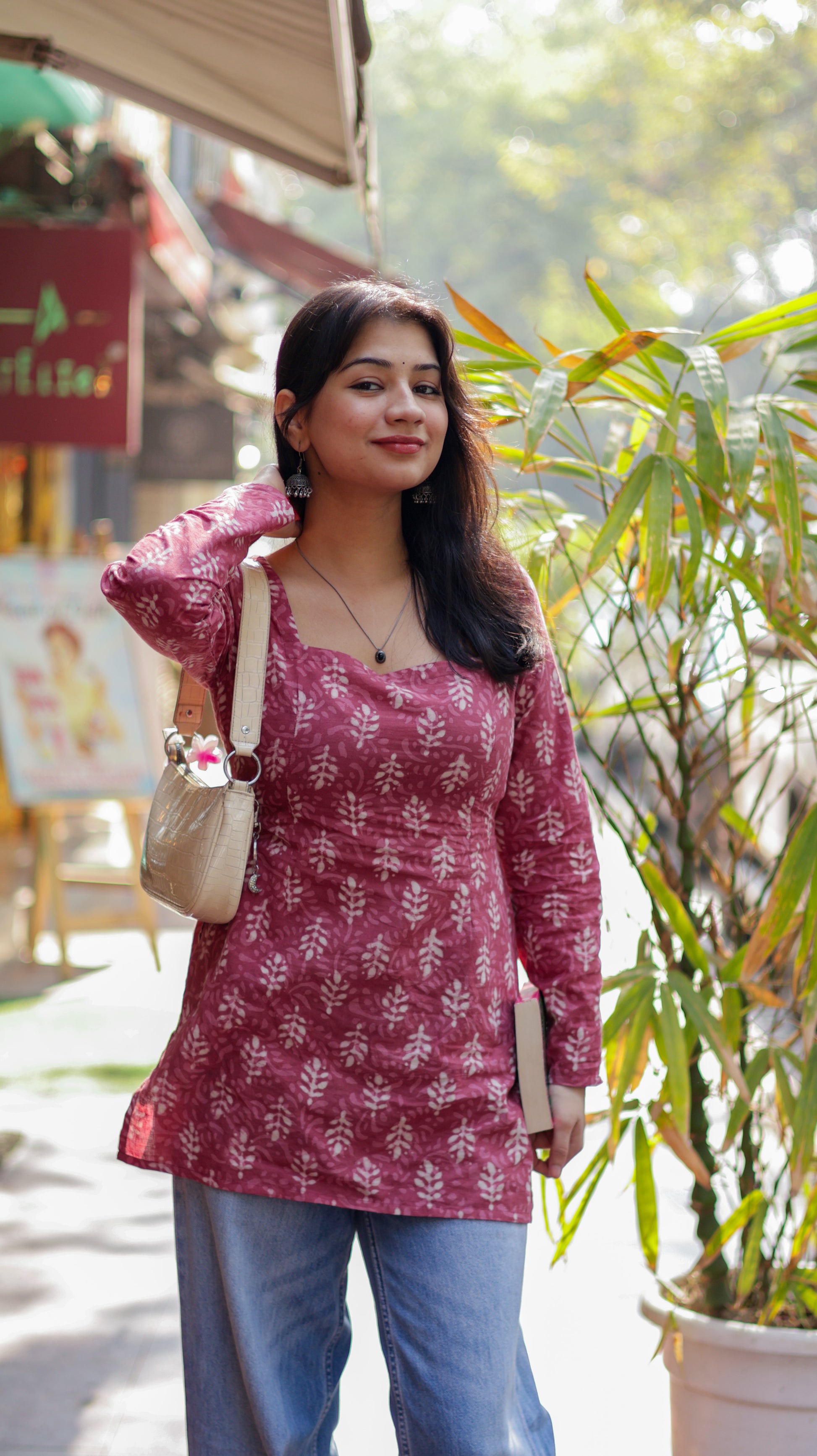 Lily Red Short Kurti