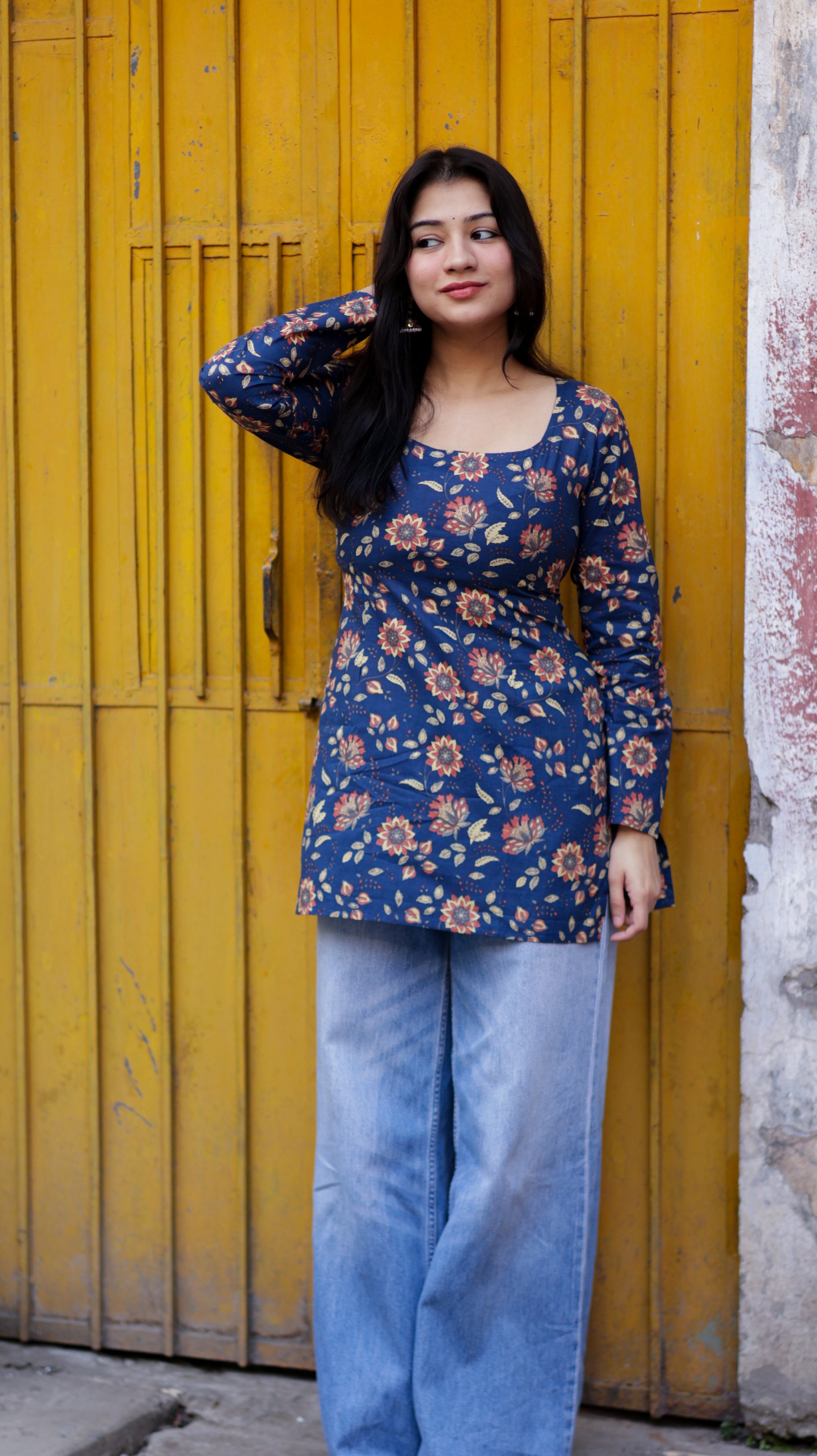 Layla Blue Short Kurti