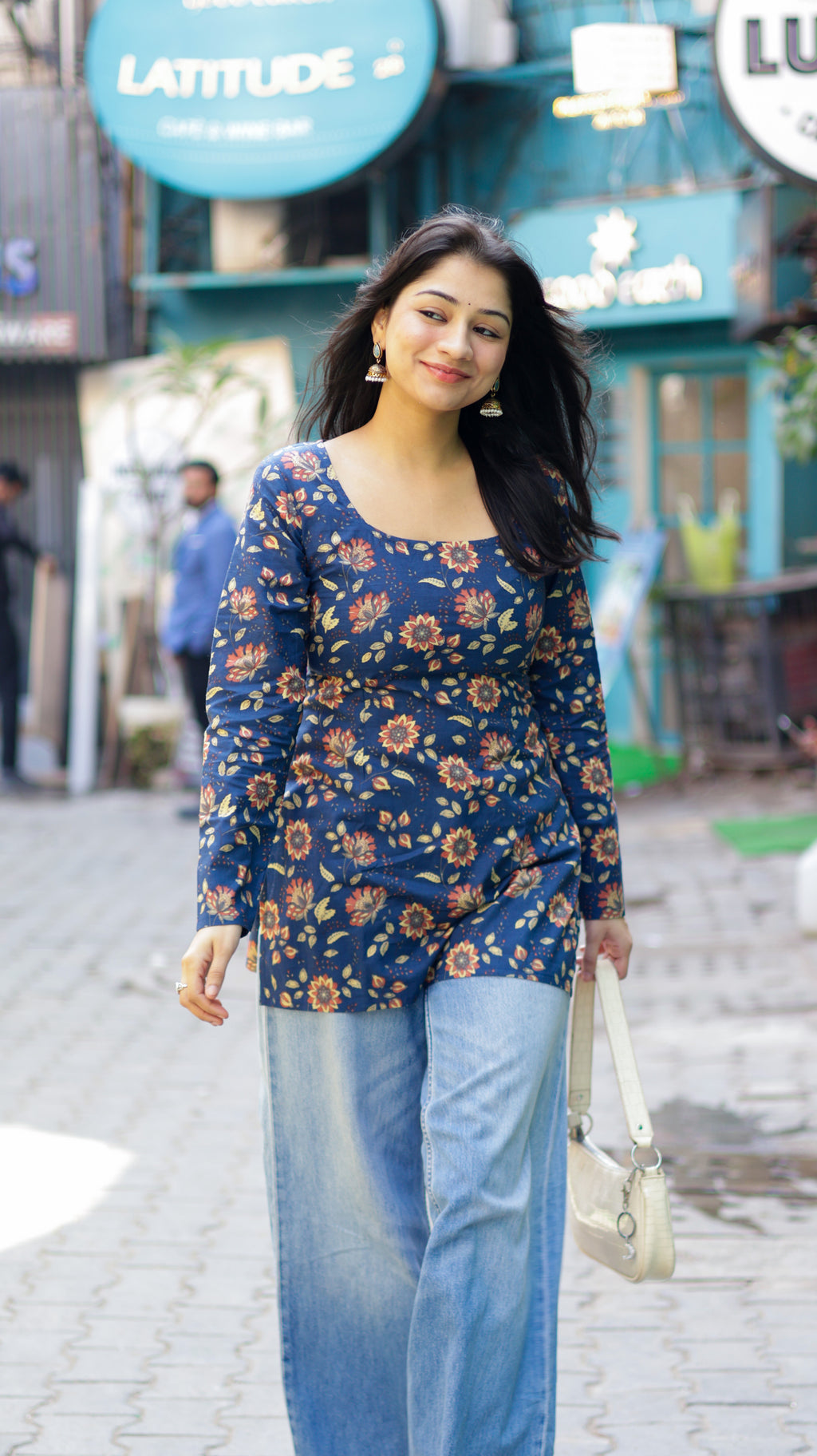 Layla Blue Short Kurti