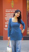 Rimjim Indigo Short Kurti