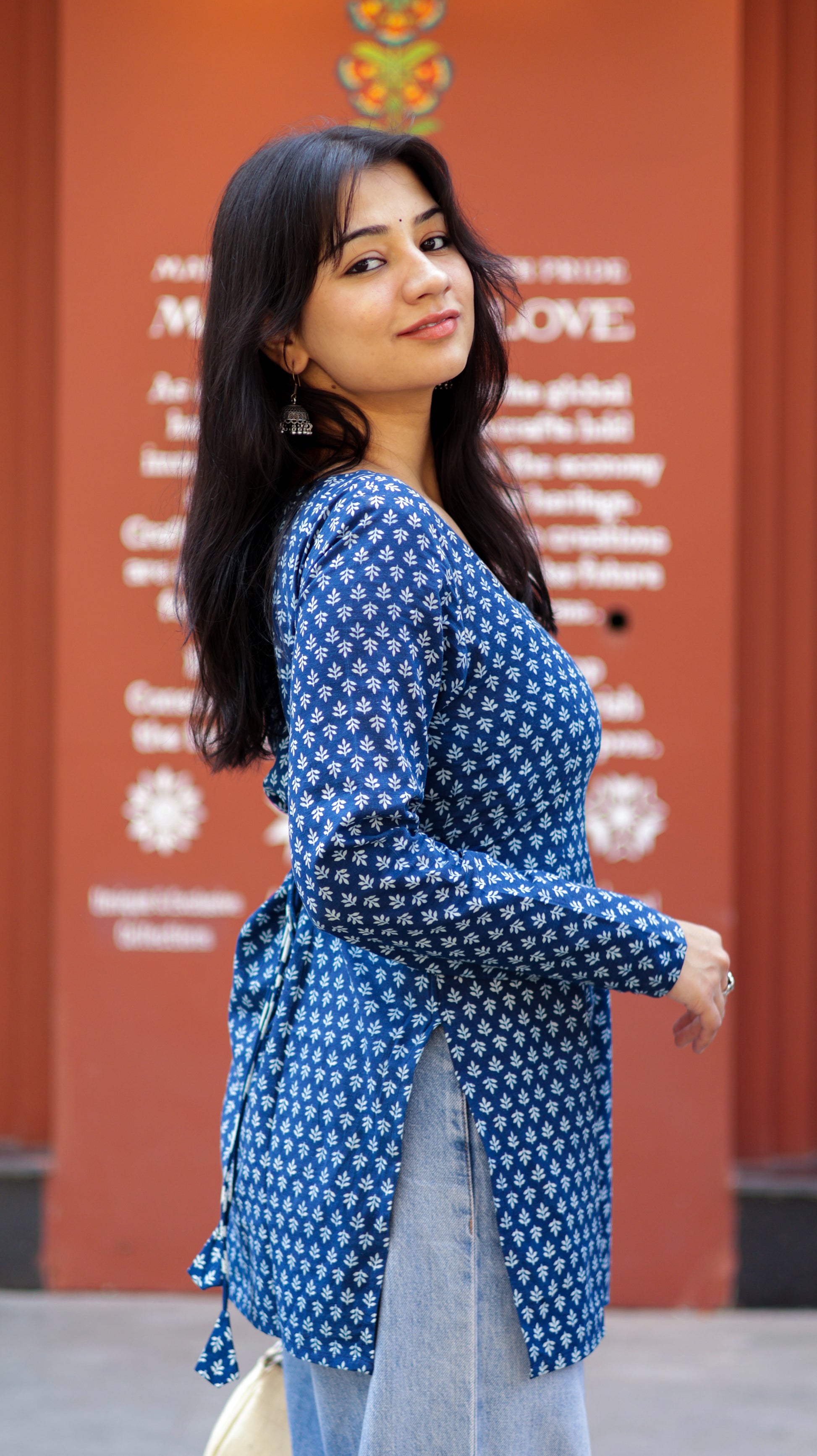 Rimjim Indigo Short Kurti