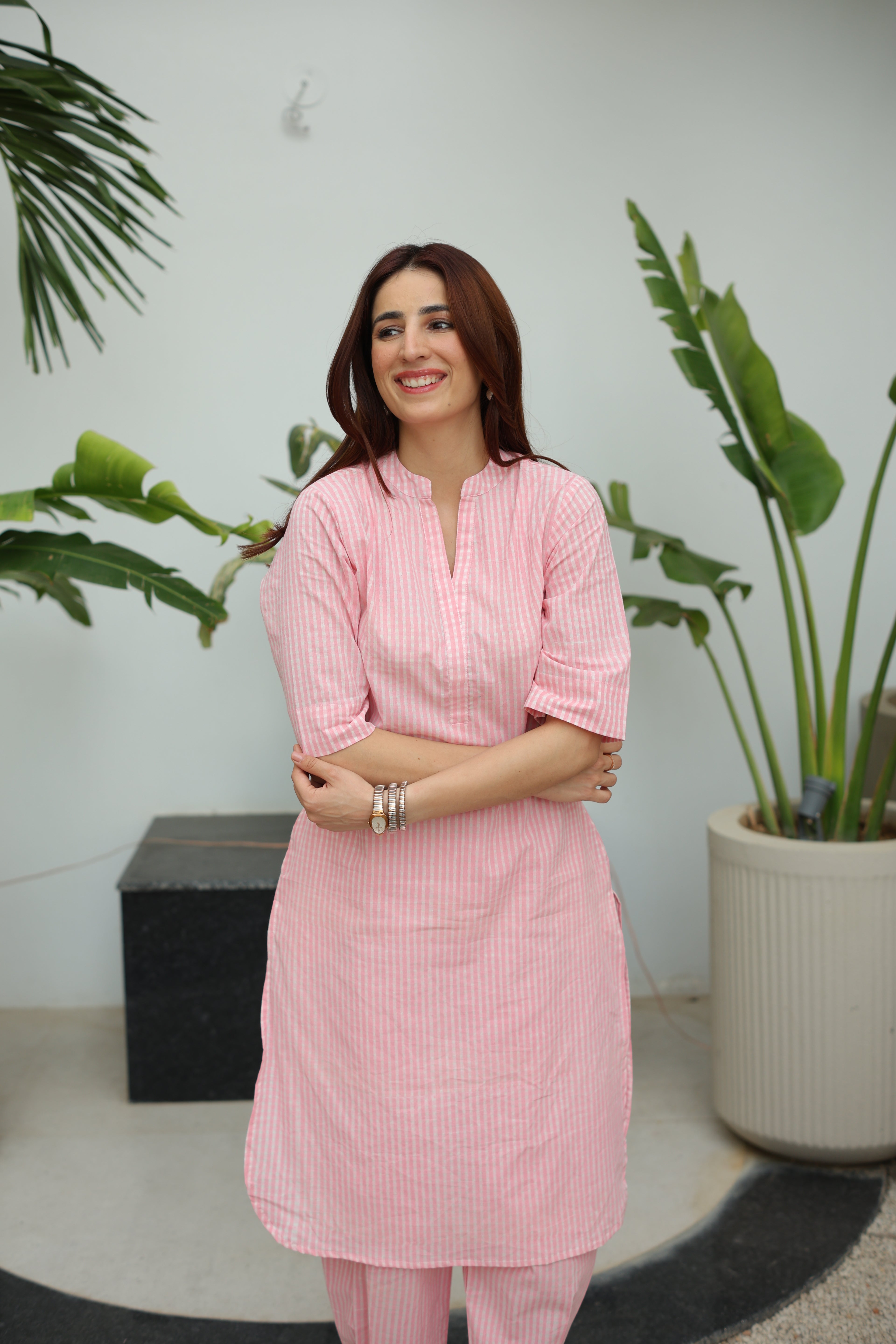 Pink Kurta Co-ord Set