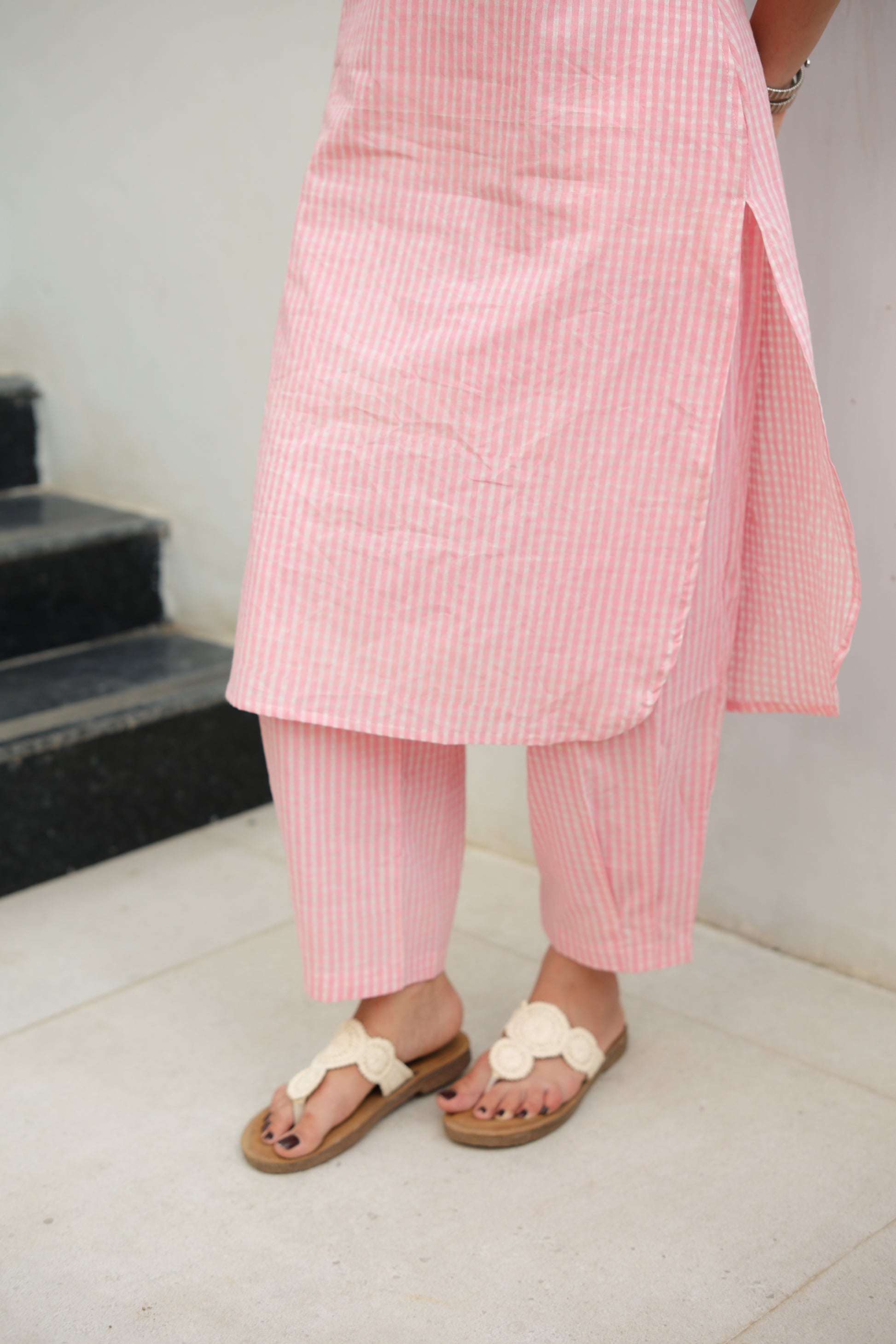 Pink Kurta Co-ord Set
