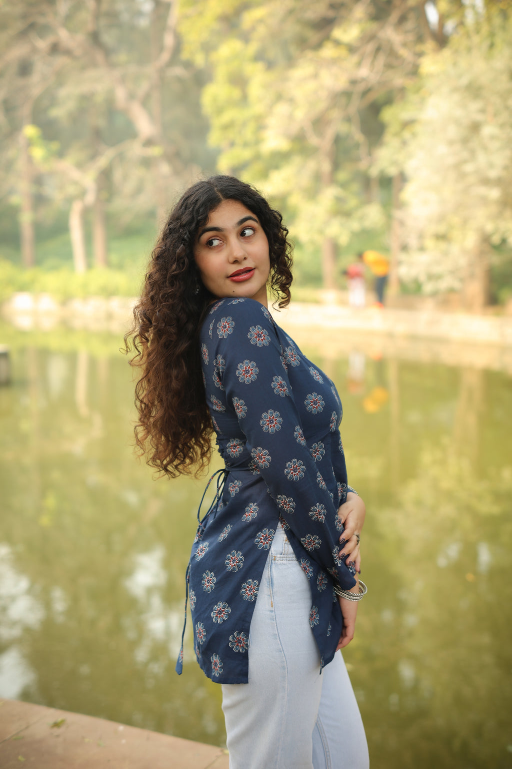 Nayra Blue Short Kurti