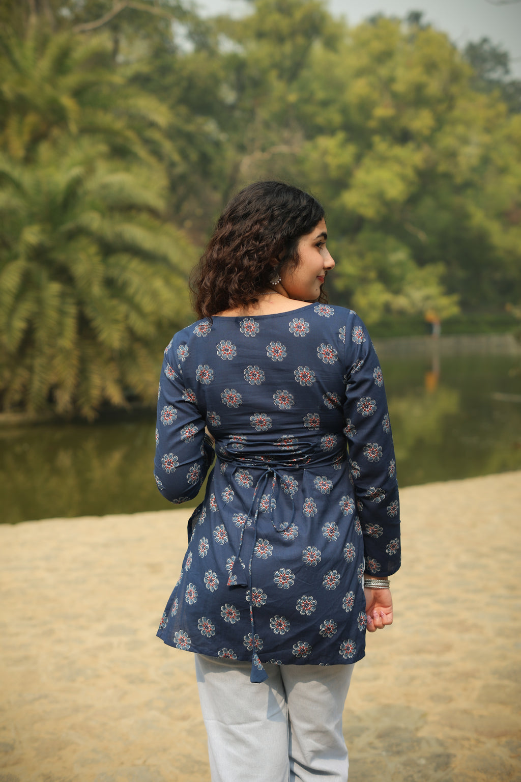 Nayra Blue Short Kurti