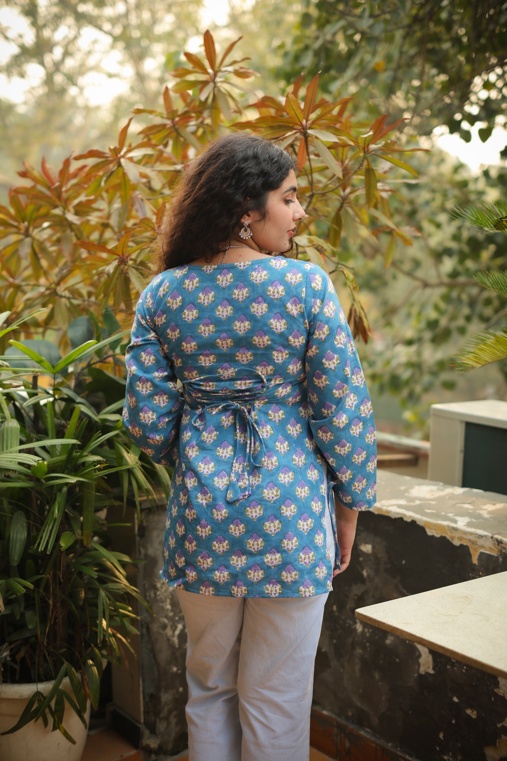 Ruhi Hand Block Short Kurti