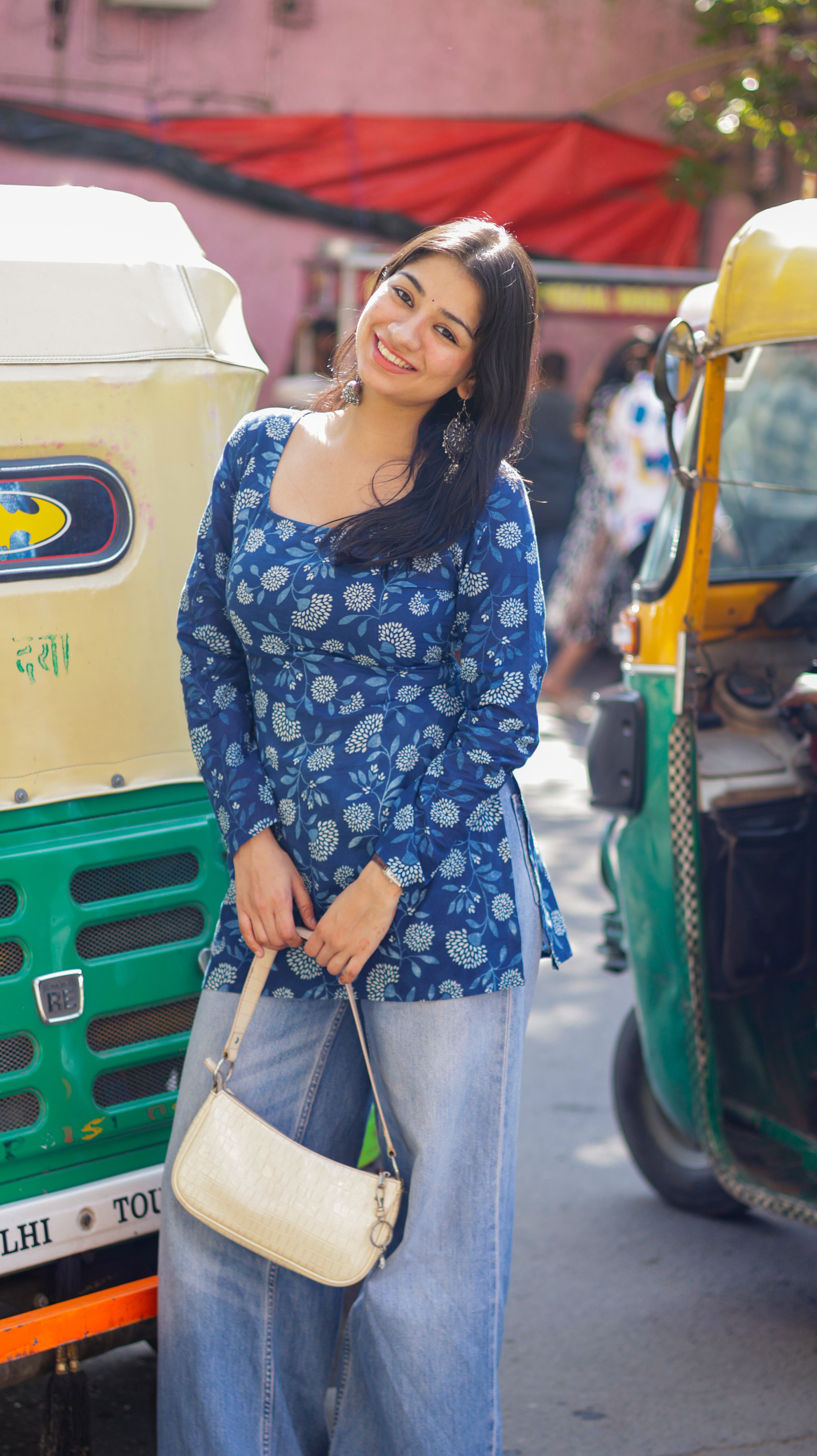 Falak Indigo Short Kurti