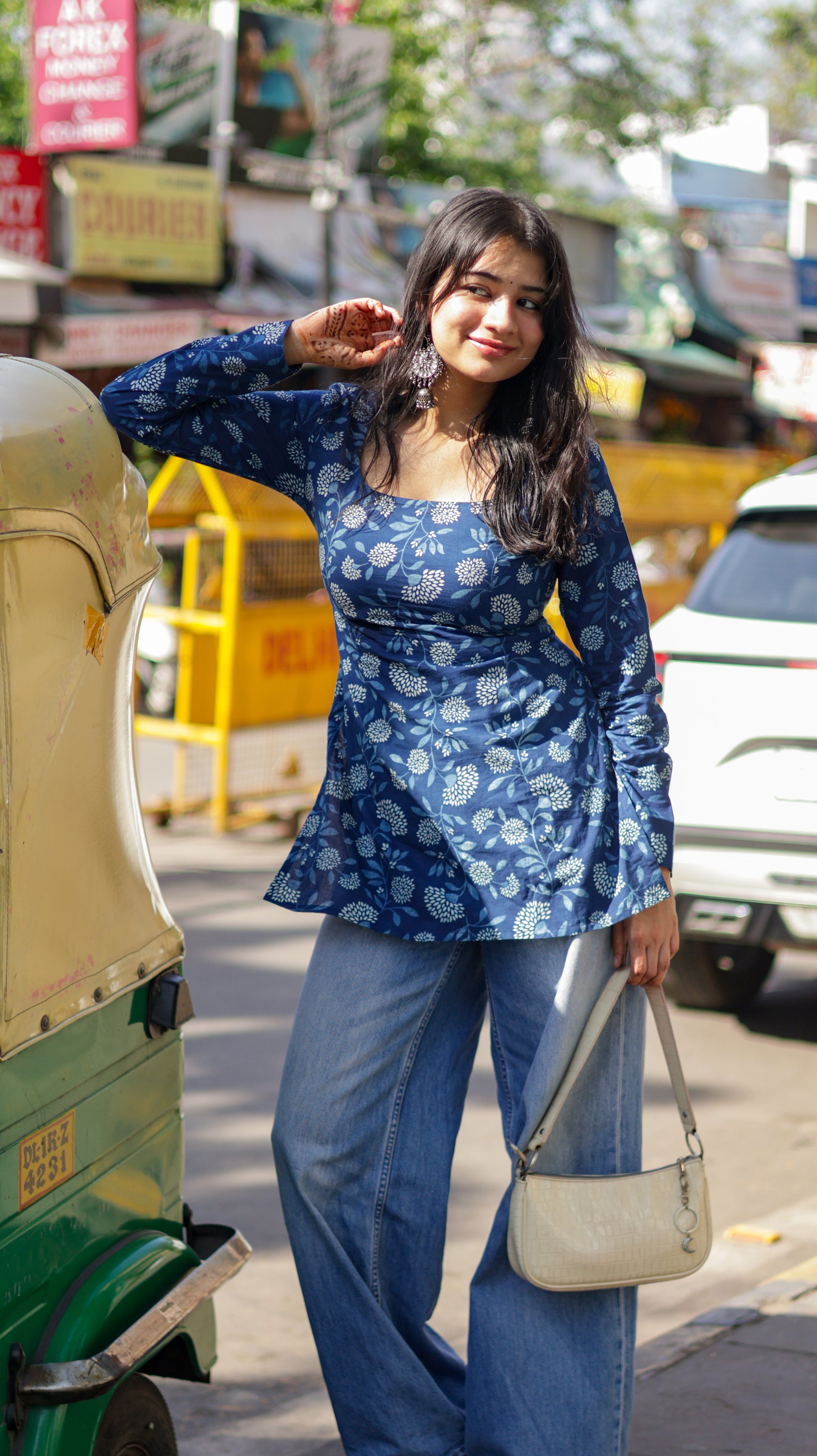 Falak Indigo Short Kurti