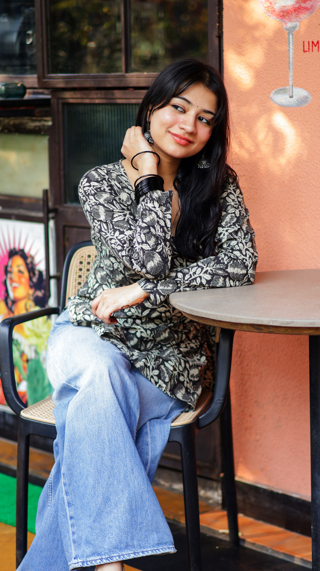 Mahi Handblock Short Kurti