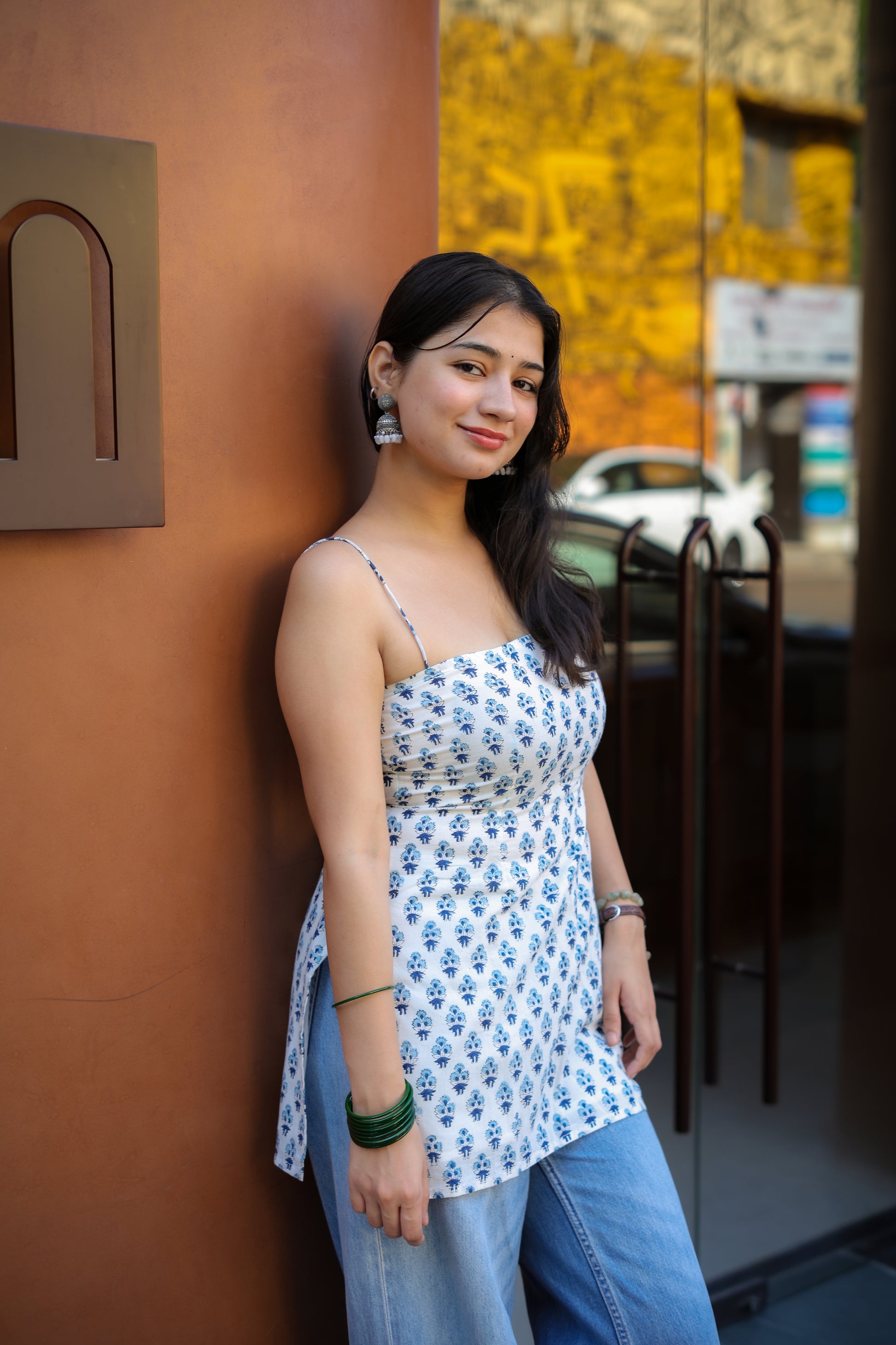 Nyra Hand Block Short Kurti