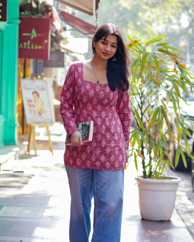 Lily Red Short Kurti