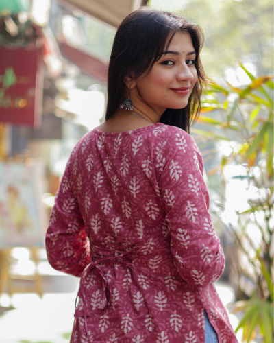 Lily Red Short Kurti