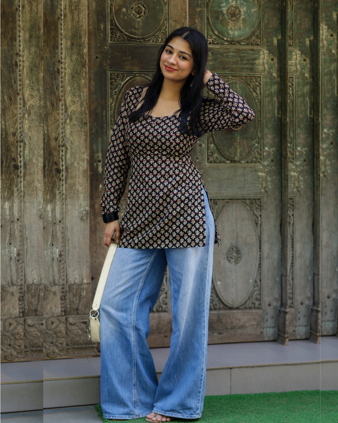 Zara Black Short Kurti