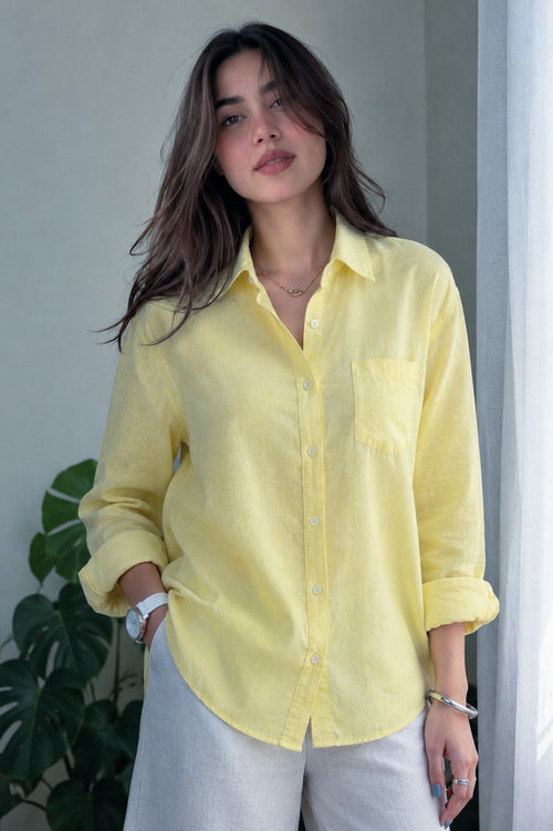 Butter Yellow Loose Shirt